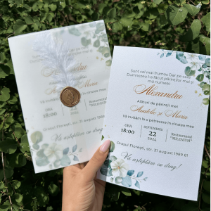 Invitație pentru Cumătrie – Model 06